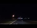 Deer on Route 1 at night, go to 2:35