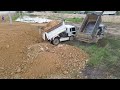 Project Fantastic Activity Clearing Lake and Landfill, Bulldozer D31P Pushing Soil Stone refill