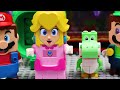 Lego Mario Bros enter the Nintendo Switch in Bowser's parkour to save Princess Peach! Mario Story