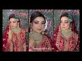 Pakistani Bridal Look with Heavy Base and Bold Eye Makeup