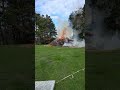 New Zealand Controlled Farm fire (42T Of Wood & Pampas Grass)