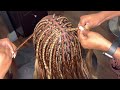 Braiding very short hair / colour 27 & 30 /box braids / the whole process