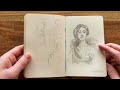 Sketchbook tour - drawing from life and planning painting compositions