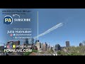 #AmericaStrong Blue Angels and Thunderbirds fly over Philadelphia