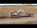 Loading And Transporting The Huge Liebherr 984C Excavator 120 Tones - Fasoulas Heavy Transports