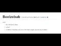 How to Pronounce Beelzebub