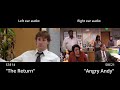 I synced up both times Andy punches the wall [The Office US]