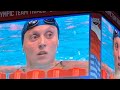 Katie Ledecky swimming her signature 1500m freestyle at the US Olympic Team Trials.