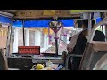 バンコクの市バスの車内🚌　Inside a Bangkok city bus
