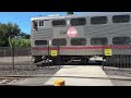 Railfanning at Caltrains Union Pacific Sunnyvale Caltrain Station on a Hot Day in Sunnyvale CA