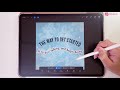 How to curve and outline text in Procreate | Text on a path Step by step tutorial