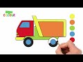 Learn to draw a truck. Drawings for kids.