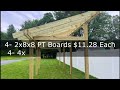 DIY Solar Pergola Final Cuts & Total Cost