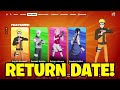 NARUTO SKIN RETURN RELEASE DATE IN Fortnite Item Shop! (January 2024)