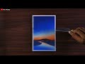 Easy Soft Pastels Drawing for beginners/ Sunset Sky/ River Reflection Scenery - Art Artistry