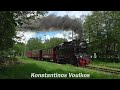 DR 99 6001 at Selketalbahn. The Narrow railway on the Harz Mountains. May 2024