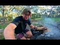 Catching MUDCRABS on DIRTBIKE - Campfire Catch n Cook