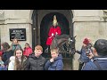 MELTDOWN by FAMOUS RUNAWAY KING'S HORSE TROJAN was in THIS earlier video at Horse Guards!