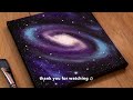 How To Draw a Galaxy | Easy Galaxy Acrylic Painting Tutorial for Beginners