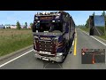 euro truck simulator2 gameplay with dual trailer haul