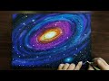 Quick and Easy Galaxy Drawing with Pastels for Beginners - Step by Step