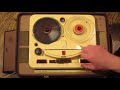 Philips EL3511 reel to reel tape recorder demonstration