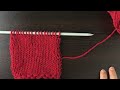 How to knit the stockinette stitch in the Greek way.