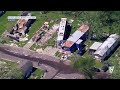 Helicopter video of Tornado damage at Pavilion Estates Mobile Home Park