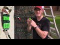How To Hang Christmas Lights In Trees | Straight Lines!!!