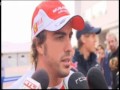 Alonso interview ambushed by Vettel (with audio)