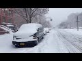 [4K]🇺🇸NYC Winter Walk | Heavy Snowfall in NYC, Biggest Snowstorm in 5 Years | Feb 1, 2021