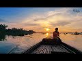 Majestic Beautiful River of Bangladesh | A River's Journey through the Evening Glow |Cinematic 4K