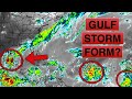 Will Invest 91L become a Tropical Storm in the Gulf?