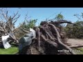 Drone video shows farm destroyed by Michigan tornado