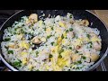 This rice and eggs recipe is so delicious that I can make it every week!