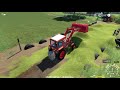 Harvesting grass for silage | Farming in Varvarovka | Farming simulator 19 | Timelapse #01