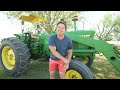 Hudson Finds Old Boat After Flood | Tractors for kids