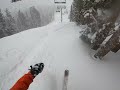 Mammoth powder skiing in April!