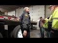 DOT Officer Talks Violations & Performs Inspection For Truck Drivers