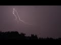 Slow motion lightning strike UK storm July 2017