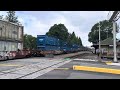 (Southbound) BNSF Loaded Garbage Train approaches the Gowe Street Crossing in Kent, WA.