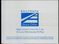 Railtrack Share Offer advert - 8th May 1996 UK television commercial