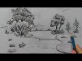 Basic Landscape in Pencil Shading for Beginners 2