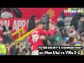 Peter Drury commentary on Hojlund goal vs Aston Villa