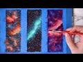 4 WAYS TO PAINT A WATERCOLOUR GALAXY | TUTORIAL