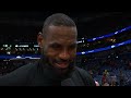 LeBron James talks Lakers Win & the Playoffs, Postgame Interview 🎤