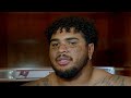 Tristan Wirfs on Baker Mayfield’s Toughness, Bucs’ Fight | Press Conference