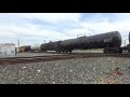 BNSF port job with EX-ATSF leading with railfan horn vs their's @skn railfest 18