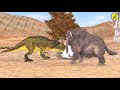 Zombie mammoth Vs Woolly Mammoth Fight to save Giant Elephant Egg - Wild Animal Fights