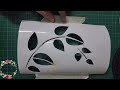 How to make stencils at home. Stenciling techniques. Stencil making. stenciling with Texture paste.